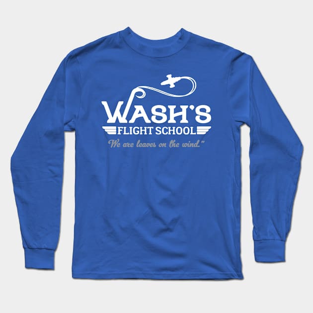 Wash's Flight School 1 Long Sleeve T-Shirt by phuongtroishop